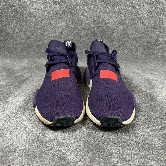 Adidas NMD_R1 Boost BD7752 Mens Size 10.5 Purple Red Athletic Running Shoes Used main image 11